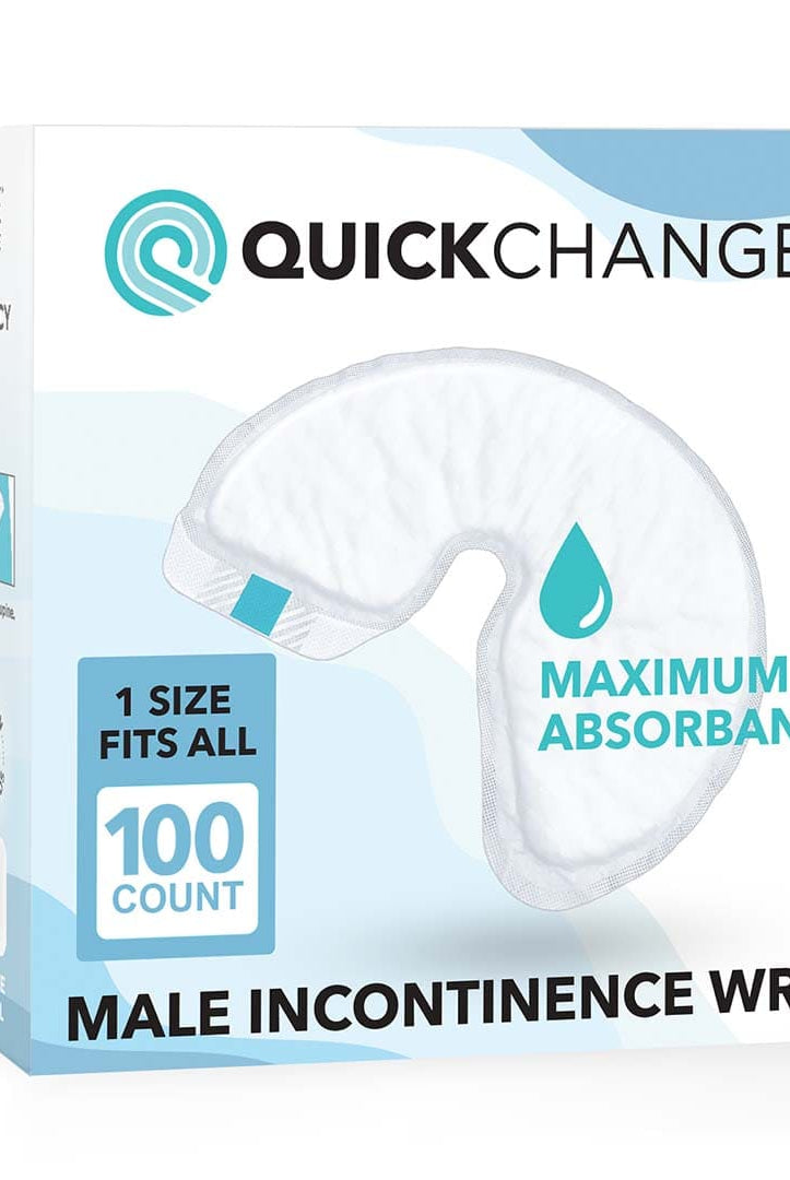 QuickChange Men's Incontinence Wrap | Maximum Absorbency | One - Size | 100 Count - QuickChange Men's Incontinence Wrap Australia