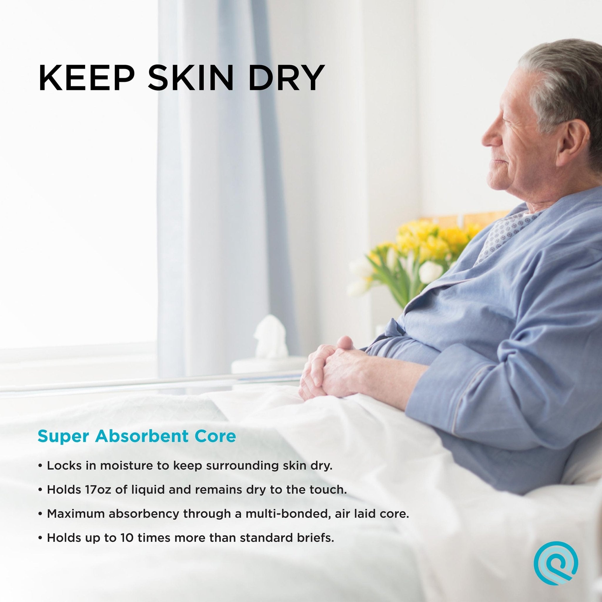 QuickChange Male Incontinence Wrap | Maximum Absorbency | 1 Size | 10 Count Trial Pack - QuickChange Men's Incontinence Wrap Australia